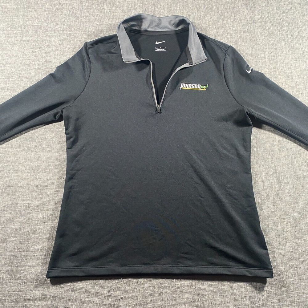 Nike Dri-FIT Stretch 1/2-Zip Cover-Up Womens Size Large‎ Black Performance